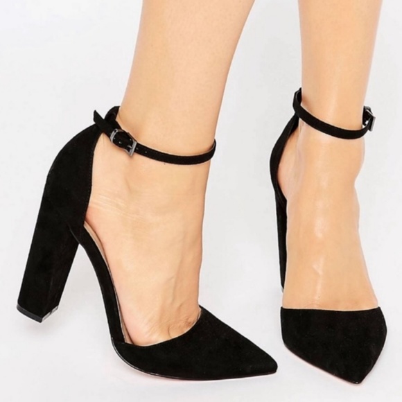 ASOS Shoes - ASOS Pointed Toe Ankle Strap Heels